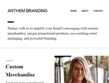 Tablet Screenshot of anthembranding.com